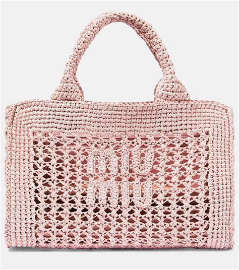 miu miu pink bag|miu miu crochet bag.